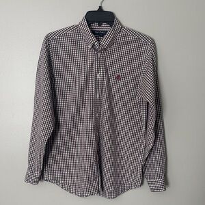 Brooks Brothers Red, green and White Checkered Shirt
